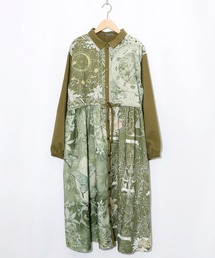 iS ScoLar | 553240：星×タロットコラージュ柄シャツワンピ(シャツワンピース)