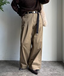 ツイルワイドカーブパンツ