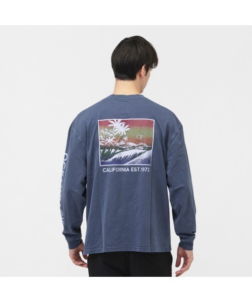 Ocean Pacific（オーシャンパシフィック）の「オーシャンパシフィック Ocean Pacific ナガソデTシャツ メンズ オーシャンパシフィック（Tシャツ/カットソー・メンズ・ダークブルー/ネイビー・M/L/LL）」の4枚目の写真