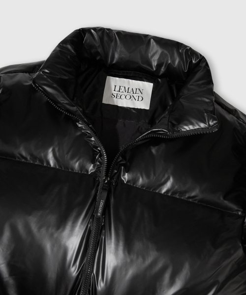 LEMAIN SECOND（リメインセカンド）の「エッセンシャル2WAYオーバーサイズプファーショートダウンジャケット[ユニークブラック]（ダウンジャケット/コート・レディース・その他・SMALL/MEDIUM/LARGE）」の7枚目の写真