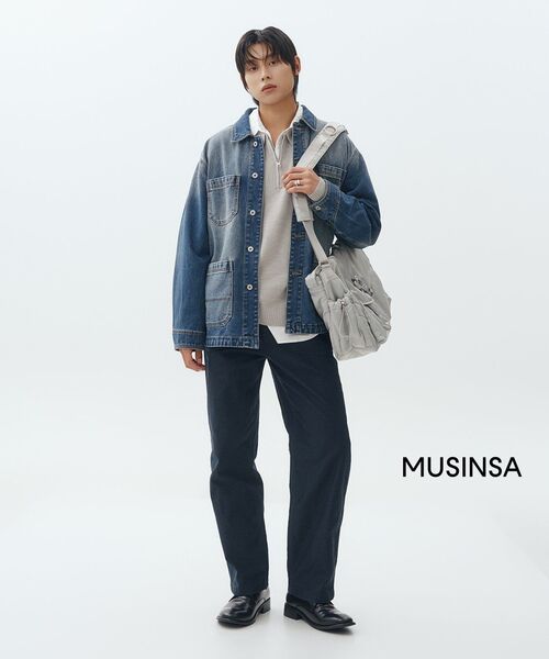 MUSINSA STANDARD（ムシンサスタンダード）の「デニムチョアジャケット [ミディアムインディゴ]（デニムジャケット・メンズ・その他・MEDIUM/LARGE/X-LARGE/XX-LARGE）」の9枚目の写真
