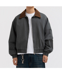 UNDEROFF（アンダーオフ）の「ウォッシュドクロップワークブルゾンジャケットダークグレー（MA-1）」