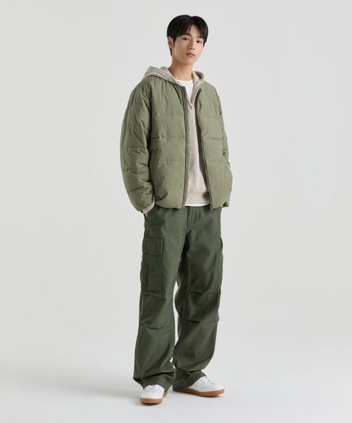 MUSINSA STANDARD（ムシンサスタンダード）の「ホワイトサテンパラシュートカーゴパンツ[カーキ]（その他パンツ・メンズ・その他・29/30/31/33/26/27/28/40/38/42/36/34/32）」の18枚目の写真