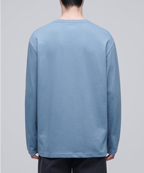 MUSINSA STANDARD（ムシンサスタンダード）の「ベーシック長袖Tシャツ [フェイドブルー]（Tシャツ/カットソー・メンズ・その他・MEDIUM/LARGE）」の3枚目の写真
