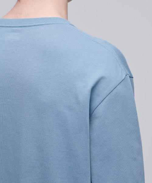 MUSINSA STANDARD（ムシンサスタンダード）の「ベーシック長袖Tシャツ [フェイドブルー]（Tシャツ/カットソー・メンズ・その他・MEDIUM/LARGE）」の6枚目の写真