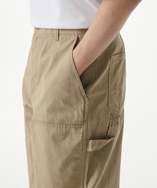 MUSINSA STANDARD（ムシンサスタンダード）の「ダブルニーカーペンターパンツ [ベージュ]（その他パンツ・メンズ・その他・28/29/30/31/32/33/34/40/42）」の4枚目の写真