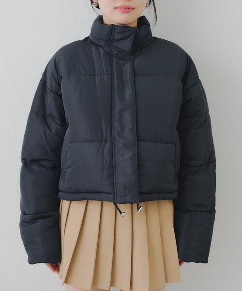 continuer de NICE CLAUP(コンティニューデナイスクラップ)の「フェイクファー付ZIPエコダウン(ブルゾン・レディース・ブラック/アイボリー/ピンク/ブラウン・FREE)」の7枚目の写真