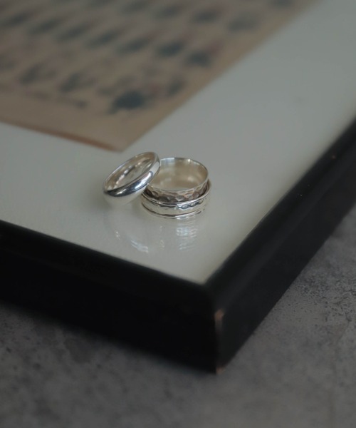 rapiecage（ラピエサージュ）の「SV925ワイドレイヤードリングGC（リング・レディース・シルバー・13号/15号）」の9枚目の写真