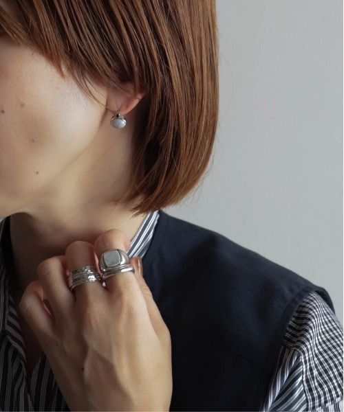 rapiecage（ラピエサージュ）の「SV925ワイドレイヤードリングGC（リング・レディース・シルバー・13号/15号）」の13枚目の写真