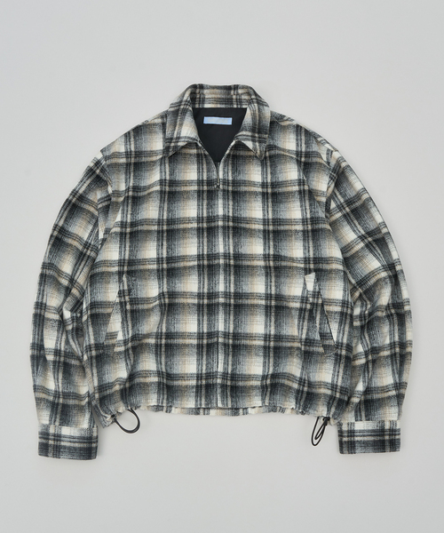 WISM（ウィズム）の「NAMELESSNESS / ネームレスネス 別注 CHECK BLOUSON（ブルゾン・メンズ・グリーン/ブラック・3/2）」の9枚目の写真