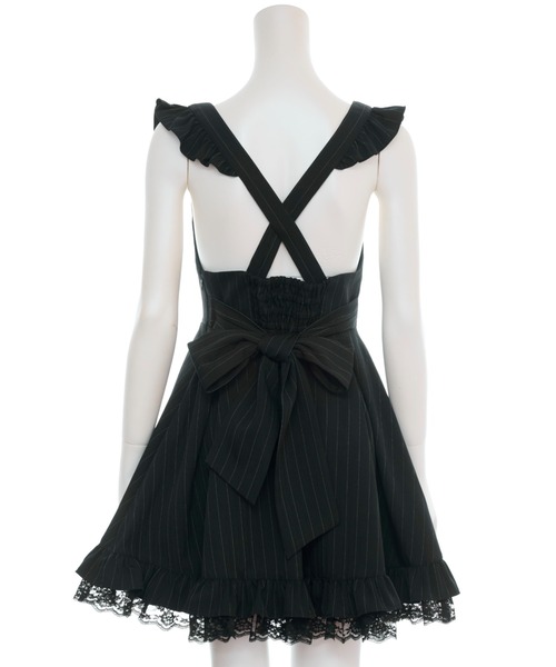 Secret Honey（シークレットハニー）の「ストライプジャンパードレス（スカート・レディース・ブラック/ワインレッド・MEDIUM）」の11枚目の写真