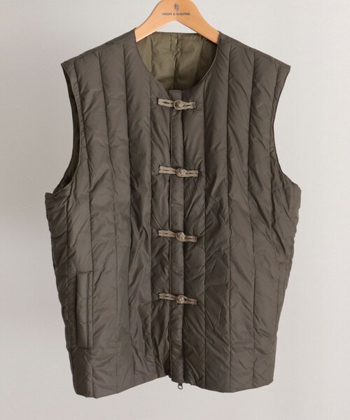 TAION(タイオン)の「【TAION/タイオン】REVERSIBLE CHINA BUTTON INNER DOWN VEST(ベスト・レディース・ベージュ/カーキ/ブラック・38)」の13枚目の写真
