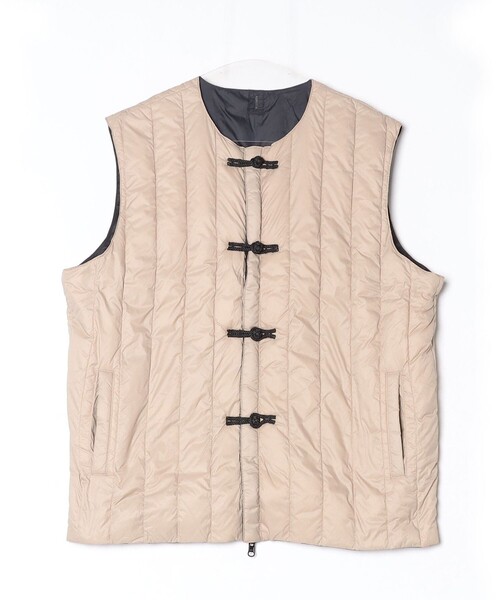 TAION(タイオン)の「【TAION/タイオン】REVERSIBLE CHINA BUTTON INNER DOWN VEST(ベスト・レディース・ベージュ/カーキ/ブラック・38)」の15枚目の写真