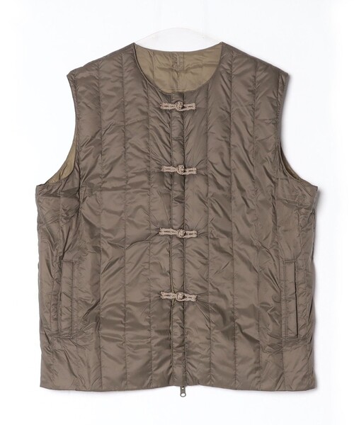 TAION(タイオン)の「【TAION/タイオン】REVERSIBLE CHINA BUTTON INNER DOWN VEST(ベスト・レディース・ベージュ/カーキ/ブラック・38)」の21枚目の写真