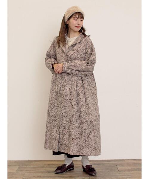 Samansa Mos2（サマンサ モスモス）の「【Cross×Linen】フリルワンピース《S/Mサイズ》（ワンピース・レディース・キナリ/ベージュ/ピンク/チャコールグレー/ブルー・S/M）」の4枚目の写真
