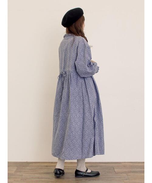 Samansa Mos2 クロス×リネン♡フリルワンピース セール】 【Cross×Linen】フリルワンピース《S/Mサイズ