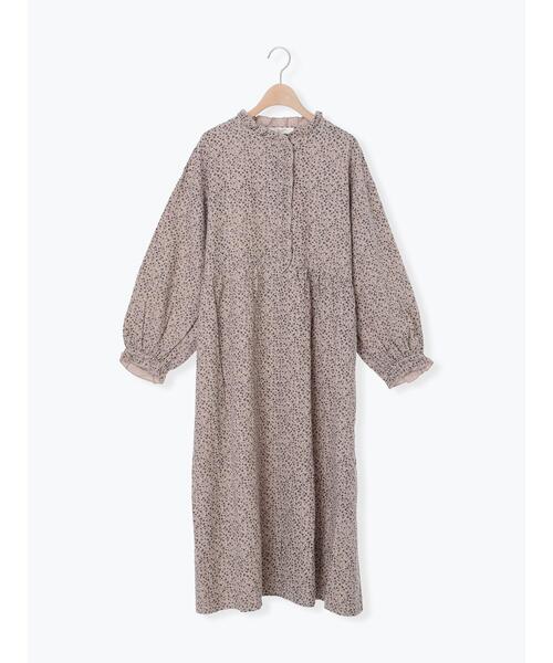 Cross×Linen】フリルワンピース《S/Mサイズ》（ワンピース）｜Samansa
