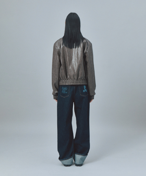 Rest&Recreation(レストアンドレクリエーション)の「FAUX LEATHER BLOUSON - BROWN(ライダースジャケット・レディース・その他・ONE)」の3枚目の写真