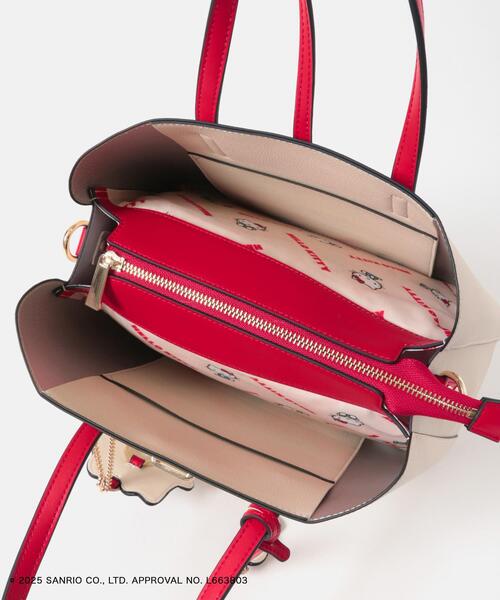 RODE SKO（ロデスコ）の「サンリオキャラクターズ チャーム付バッグ（ハンドバッグ・レディース・グレー/アイボリー/ピンク/イエロー・ONE）」の19枚目の写真