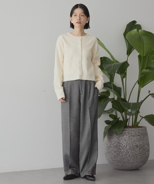 AMERICAN HOLIC（アメリカンホリック）の「バイパチリングドットニットカーディガン（カーディガン/ボレロ・レディース・杢グレー/アイボリー/ブラック/パープル/その他7・M/L）」の9枚目の写真