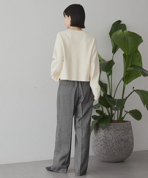 AMERICAN HOLIC（アメリカンホリック）の「バイパチリングドットニットカーディガン（カーディガン/ボレロ・レディース・杢グレー/アイボリー/ブラック/パープル/その他7・M/L）」の10枚目の写真