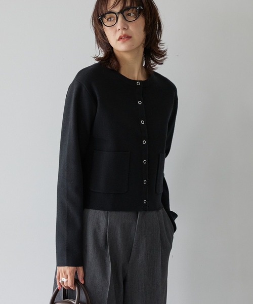 AMERICAN HOLIC（アメリカンホリック）の「バイパチリングドットニットカーディガン（カーディガン/ボレロ・レディース・杢グレー/アイボリー/ブラック/パープル/その他7・M/L）」の12枚目の写真