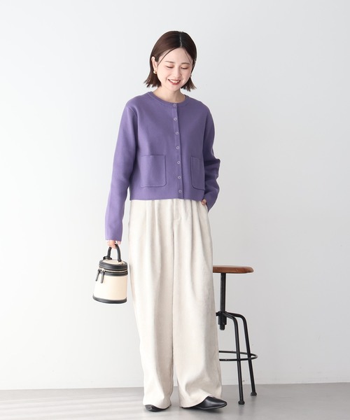 AMERICAN HOLIC（アメリカンホリック）の「バイパチリングドットニットカーディガン（カーディガン/ボレロ・レディース・杢グレー/アイボリー/ブラック/パープル/その他7・M/L）」の20枚目の写真