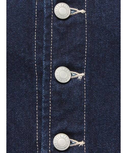 EVRIS(エヴリス)の「ヴィンテージライクデニムベスト【セットアップ着用可能】春服(テーラードジャケット・レディース・ベージュ/インディゴブルー・FREE)」の18枚目の写真