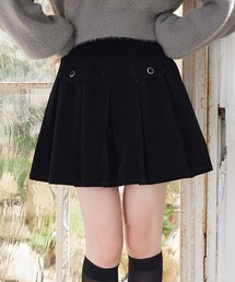 one after another NICE CLAUP | 【S/Mサイズ展開】金ボタンプリーツミニスカート(スカート)