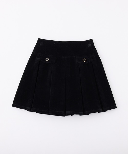 one after another NICE CLAUP（ワンアフターアナザーナイスクラップ）の「【S/Mサイズ展開】金ボタンプリーツミニスカート（スカート・レディース・ブラック系/ベージュ/ブラック系その他/杢グレー・SMALL/MEDIUM）」の13枚目の写真