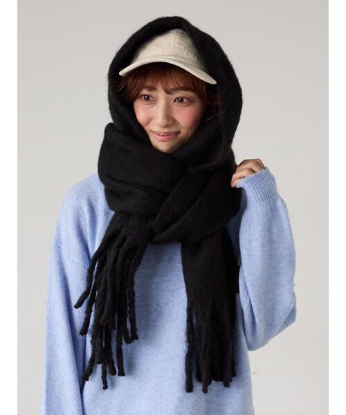 Lugnoncure(ルノンキュール)の「ボリュームストール(ストール/ショール・レディース・ベージュ/レッド/ブラック/グレー・F)」の2枚目の写真