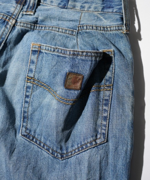 Carhartt(カーハート)の「THRIFTY LOOK / スリフティールック CARHARTT ONE-TUCK 5POCKET JEANS カーハート リメイク ワンタック デニムパンツ(デニムパンツ・メンズ・ブルー・SMALL/MEDIUM/LARGE)」の12枚目の写真