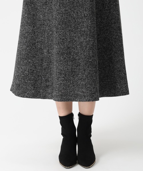 MISCH MASCH（ミッシュマッシュ）の「2025秋冬新作 ビット付きベルトフレアスカート（スカート・レディース・ブラック×ホワイト/ベージュ/チャコールグレー・S/M）」の12枚目の写真