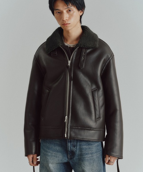 WYM LIDNM（ウィム バイ リドム）の「B-6 FAUX MOUTON BLOUSON
