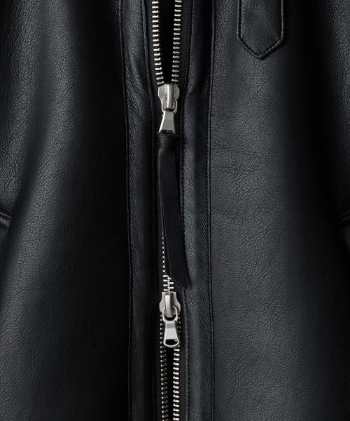 WYM LIDNM(ウィム バイ リドム)の「B-6 FAUX MOUTON BLOUSON(ブルゾン・メンズ・ダークブラウン/ブラック・S/M/L)」の18枚目の写真