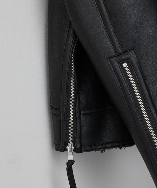 WYM LIDNM(ウィム バイ リドム)の「B-6 FAUX MOUTON BLOUSON(ブルゾン・メンズ・ダークブラウン/ブラック・S/M/L)」の19枚目の写真