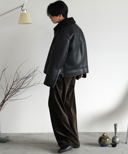 B-6 FAUX MOUTON BLOUSON（ブルゾン）｜WYM LIDNM（ウィム バイ リドム