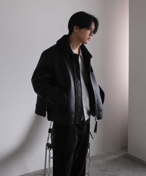 B-6 FAUX MOUTON BLOUSON（ブルゾン）｜WYM LIDNM（ウィム バイ リドム