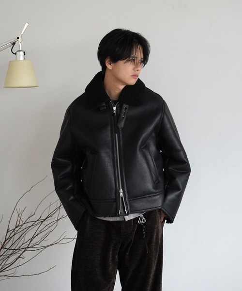 ジャケット・アウター B-6 FAUX MOUTON BLOUSON B-6 FAUX MOUTON BLOUSON（ブルゾン）｜WYM LIDNM（ウィム バイ リドム