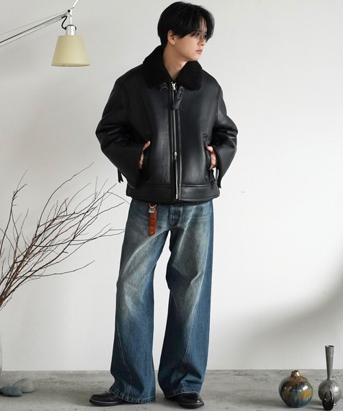B-6 FAUX MOUTON BLOUSON（ブルゾン）｜WYM LIDNM（ウィム バイ リドム