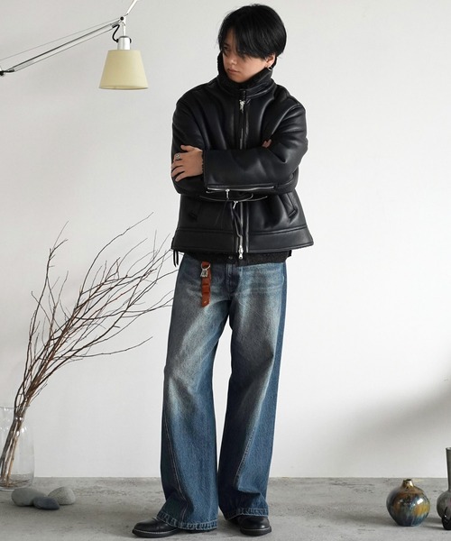 B-6 FAUX MOUTON BLOUSON（ブルゾン）｜WYM LIDNM（ウィム バイ リドム