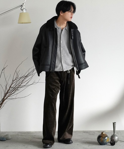 B-6 FAUX MOUTON BLOUSON（ブルゾン）｜WYM LIDNM（ウィム バイ リドム