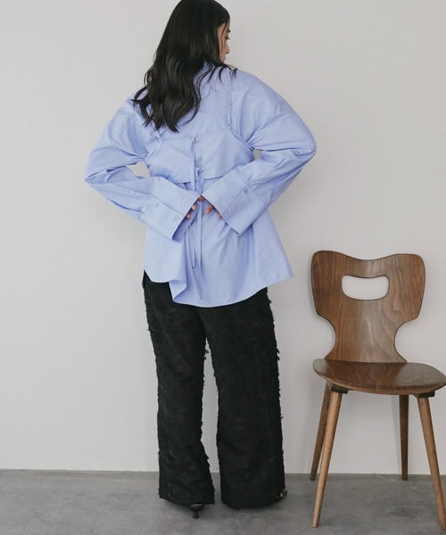 Doux archives（ドゥアルシーヴ）の「【ZOZO限定】ボタニカルカットジャガードパンツ（その他パンツ・レディース・ブラック/アイボリー・FREE）」の14枚目の写真