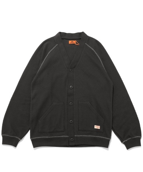 KRIFF MAYER(クリフメイヤー)の「ハニカムワッフルVカーデ(カーディガン/ボレロ・メンズ・ナチュラル/ネイビー/オリーブ/チャコール/グレー・LARGE/X-LARGE/MEDIUM)」の3枚目の写真