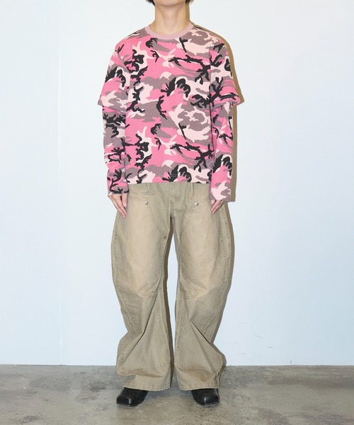 AFB(エーエフビー)の「THERMAL LAYERED LS TEE(Tシャツ/カットソー・メンズ・ホワイト/グリーン/ピンク・M/L)」の16枚目の写真