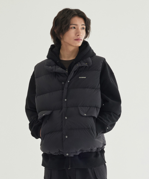 COVERNAT(カバーナット)の「ユーティリティダウンベスト ブラック(ダウンベスト・レディース・その他・SMALL/MEDIUM/LARGE/X-LARGE/XX-LARGE)」の1枚目の写真