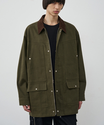 ALYSS（アリス）の「Corduroy Solid Chore Jacket [Khaki]（デニムジャケット）」