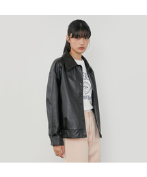 Faux leather jacket PQ3WJ383