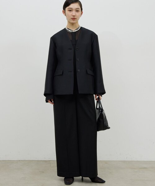 GALLARDAGALANTE（ガリャルダガランテ）の「シアーコンビネゾン（サロペット/オーバーオール・レディース・ベージュ/ブラック・FREE）」の6枚目の写真