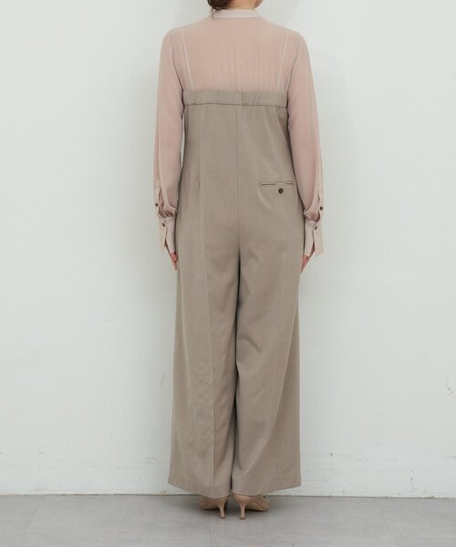 GALLARDAGALANTE（ガリャルダガランテ）の「シアーコンビネゾン（サロペット/オーバーオール・レディース・ベージュ/ブラック・FREE）」の13枚目の写真